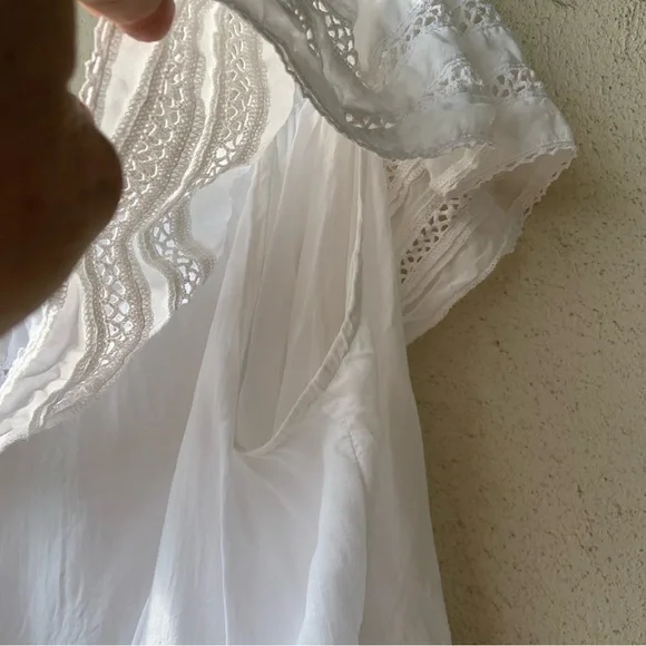 Wilfred White Ruffled Women's Top - Picture 2 of 10